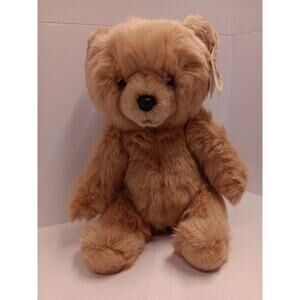 Golden Teddy Bear Plush Vintage Avanti Animal Collection Applause 1985 Italy